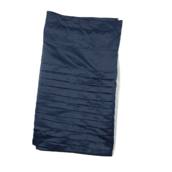 Allen + Roth Luxury Navy Blue Valance Curtain - Picture 1 of 6